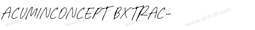 AcuminConcept BxtraC字体转换